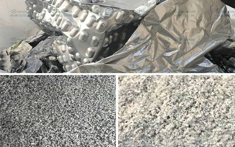 廢藥板邊角鋁料的加工物料對比