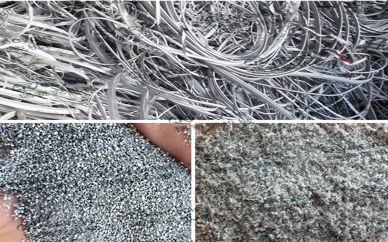 鋁塑型材料的成品對比圖