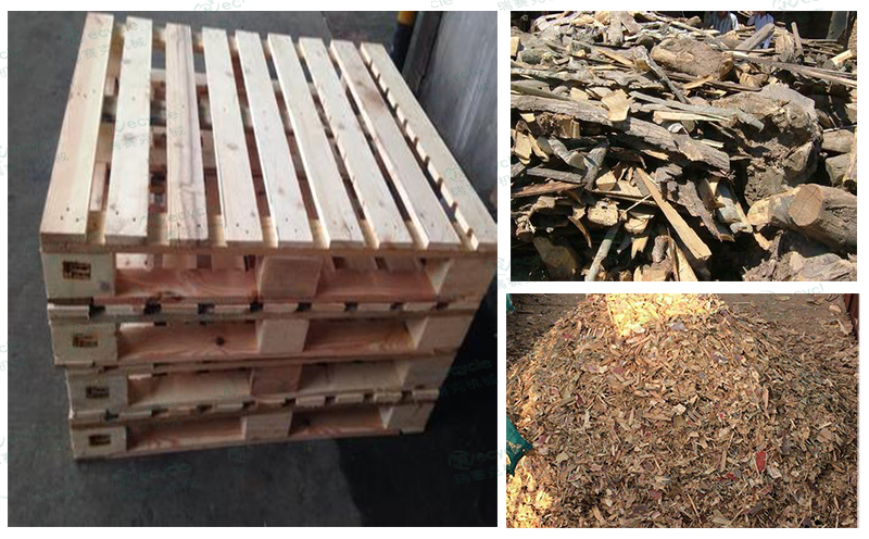 廢舊木材托盤處理對(duì)比圖