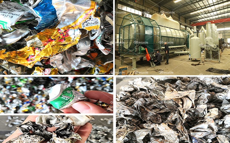 易拉罐除漆連續(xù)式炭化爐對(duì)比圖