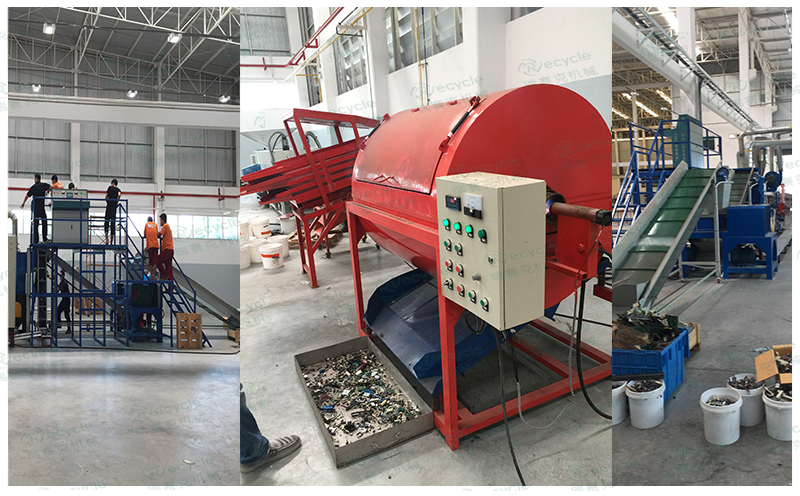 泰國電路板拆解設備線現(xiàn)場圖