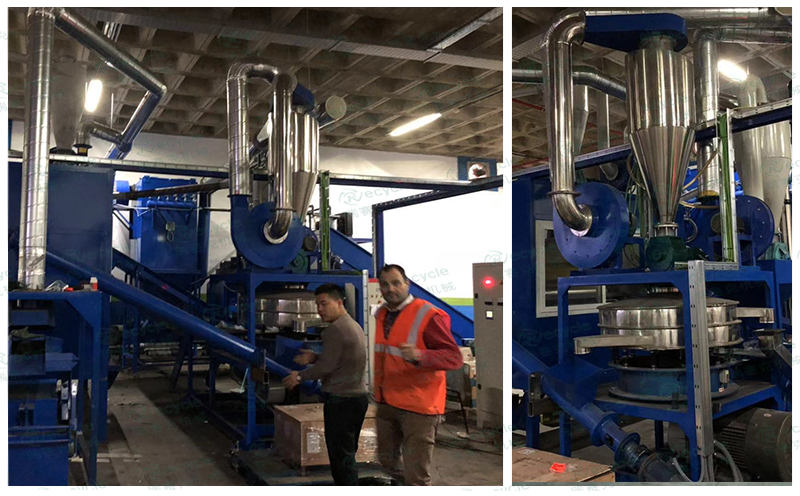 西班牙線路板分選處理設(shè)備現(xiàn)場圖