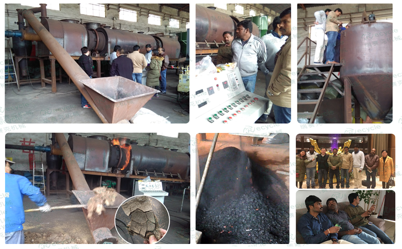 尼日利亞連續(xù)式稻殼炭化設(shè)備