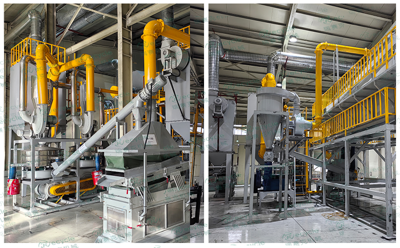 浙江鋰電池分解設備現(xiàn)場圖