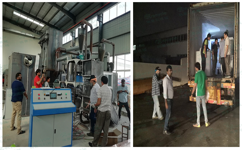 國外電路板回收處理設(shè)備現(xiàn)場圖