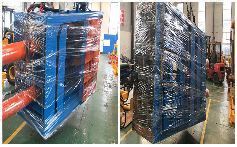 廢輪胎打包處理設(shè)備發(fā)貨圖