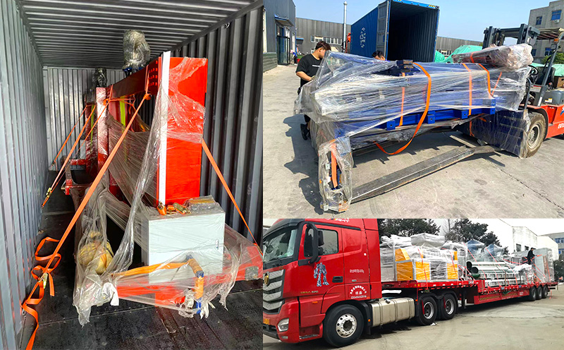 光伏板處理破碎設(shè)備發(fā)貨現(xiàn)場