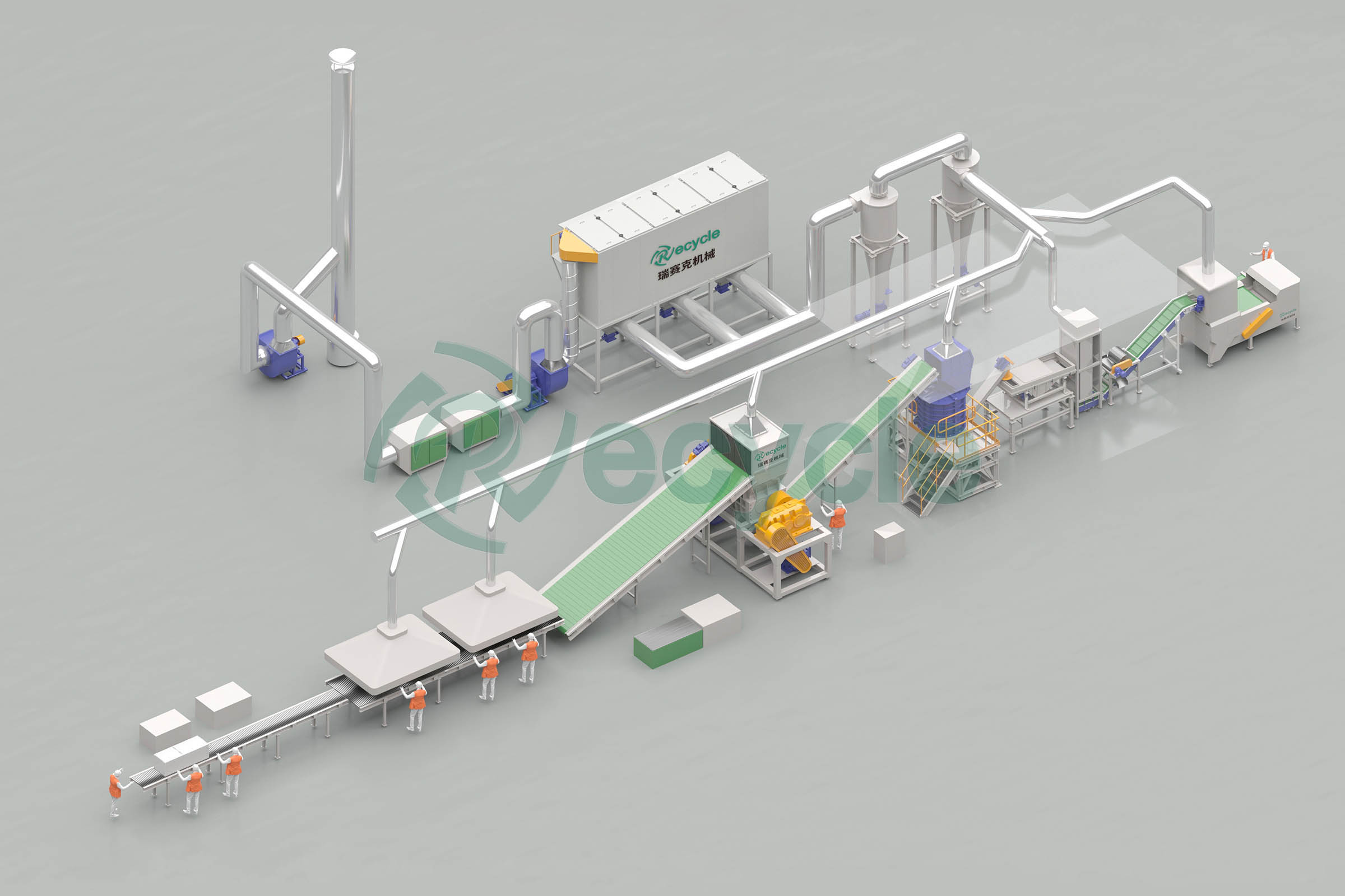 廢舊家電拆解生產(chǎn)線