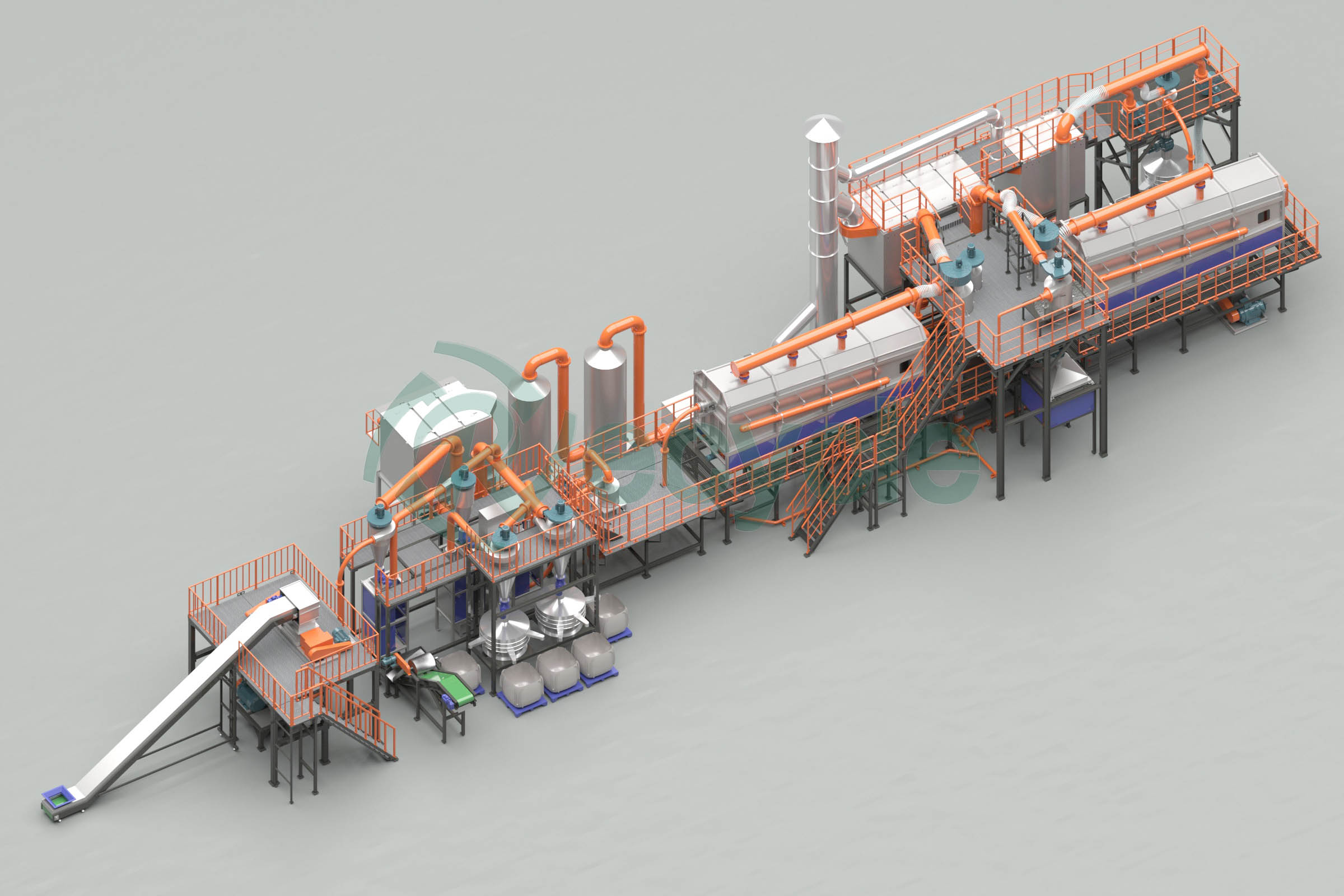 廢舊鋰電池回收生產(chǎn)線