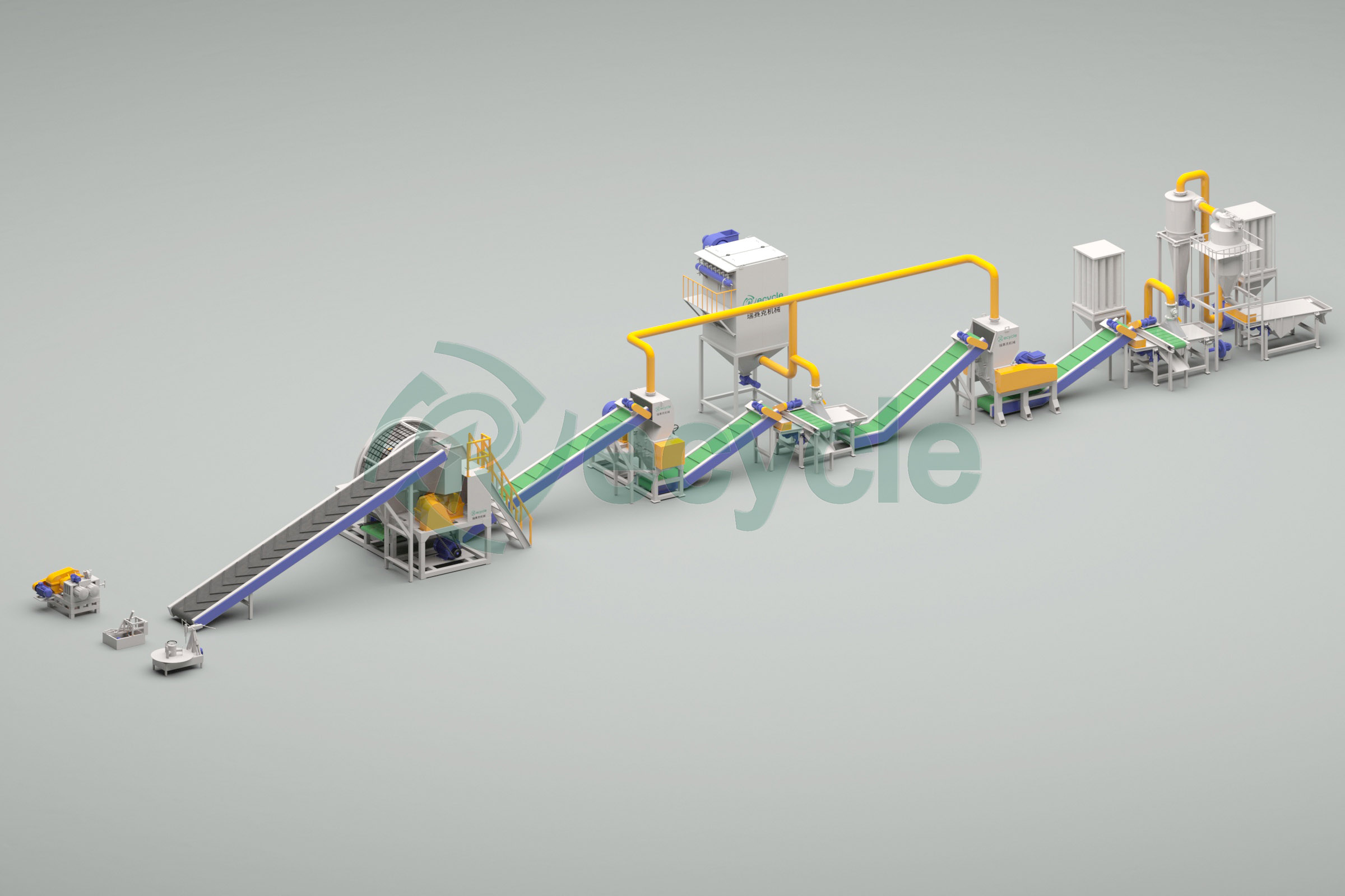 廢舊輪胎顆粒生產(chǎn)線