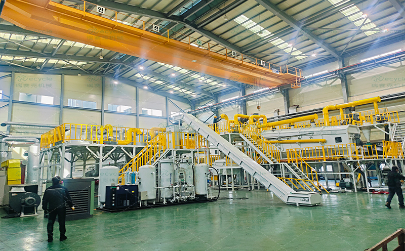 韓國鋰電池破碎回收設(shè)備應(yīng)用現(xiàn)場來了
