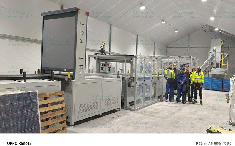 波蘭光伏板自動化拆解設(shè)備打開了市場