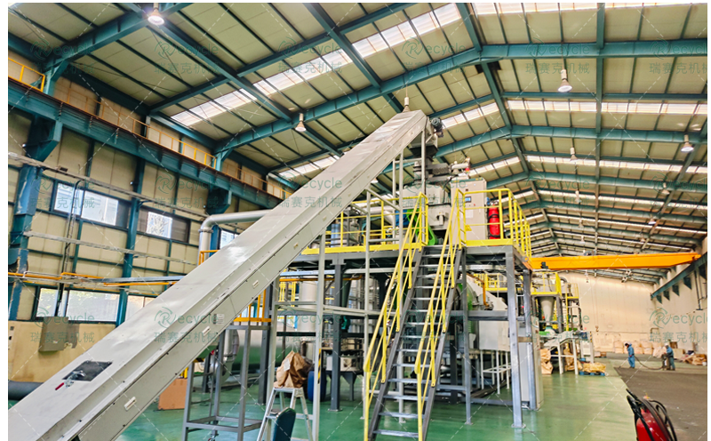 韓國鋰離子電池處置設(shè)備生產(chǎn)線二套現(xiàn)場圖