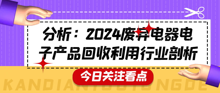 分析：2024廢棄電器電子產(chǎn)品回收利用行業(yè)剖析